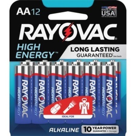 RAYOVAC Battery, Alklne, Aa, 12, Svbe RAY81512KCT